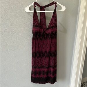 Elegant Black and Purple Women's Dress